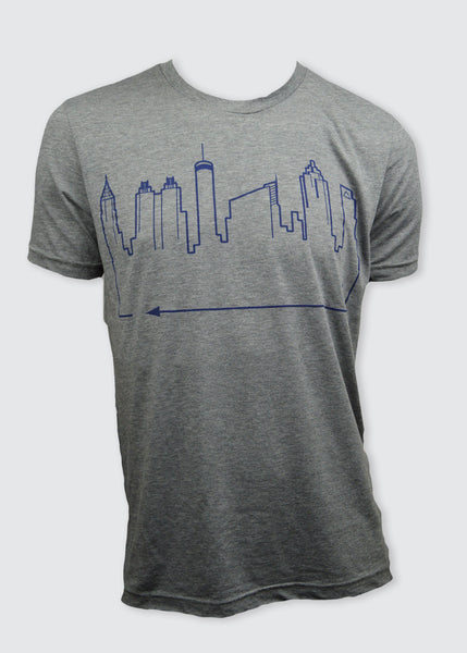 ATLANTA • Navy on Grey