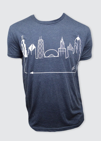 CHICAGO • White on Navy
