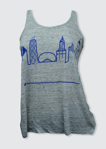  CHICAGO • Blue on Light Grey 