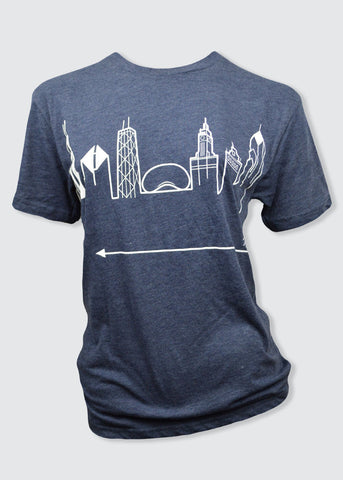 CHICAGO • White on Navy