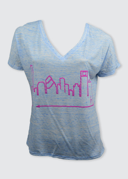 HOUSTON • Pink on Blue