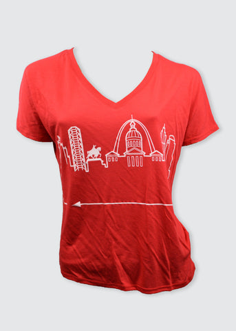  ST. LOUIS  • White on Red 